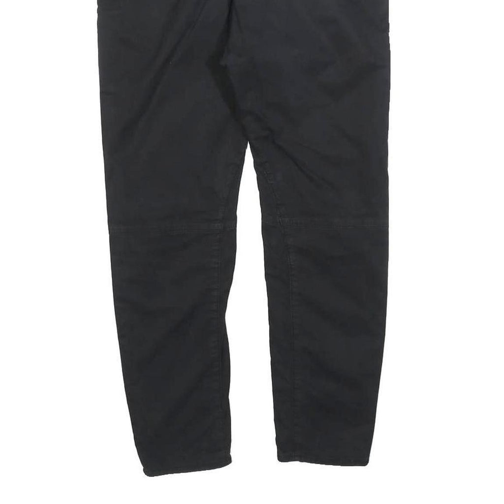 MELTIN POT Womens Polyester Blend Black Slim Straight Trousers W28 L22 Stylish