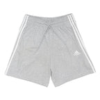ADIDAS Mens Grey Casual Cotton Blend Sports Shorts M W28 Elastic Waistband