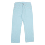 LEVI'S 501XX Mens Jeans Blue Classic Straight Denim Light W32 L30 Button Closure