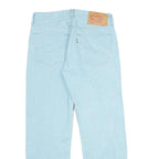 LEVI'S 501XX Mens Jeans Blue Classic Straight Denim Light W32 L30 Button Closure