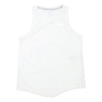 NIKE Womens White Sleeveless Graphic T-Shirt S Crew Neck Sports Fitness Top