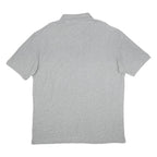 FILA Mens Grey Short Sleeve Plain Polo Shirt L Cotton Casual Classic Fit