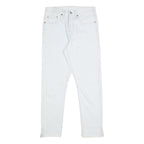 LEVI'S 501 Big E Womens Jeans White Regular Straight Denim Raw W26 L28 Classic