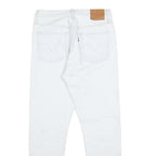 LEVI'S 501 Big E Womens Jeans White Regular Straight Denim Raw W26 L28 Classic
