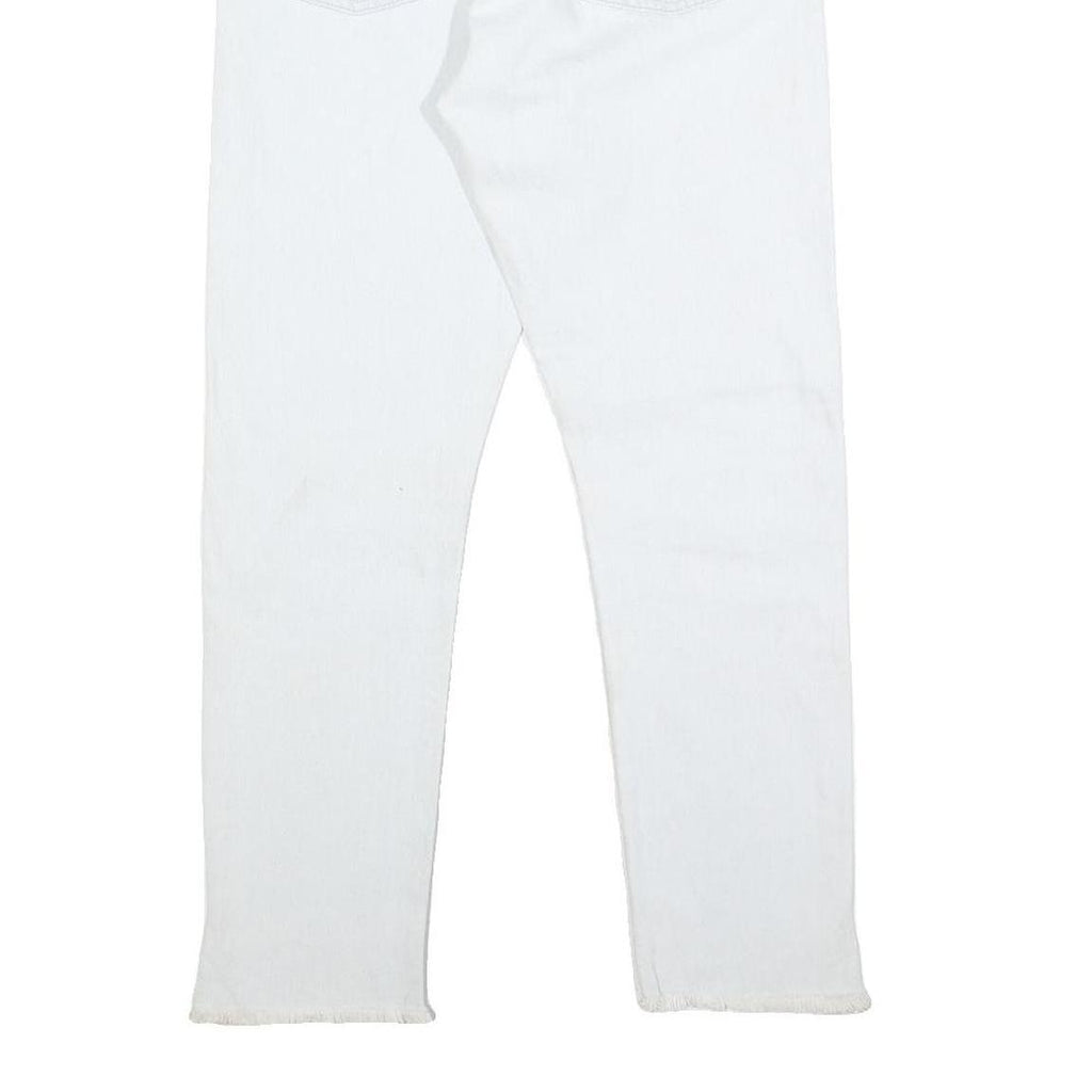 LEVI'S 501 Big E Womens Jeans White Regular Straight Denim Raw W26 L28 Classic