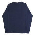 DELTA Mens Navy Blue Super Bowl XLIX Graphic T-Shirt XL Long Sleeve Crew Neck