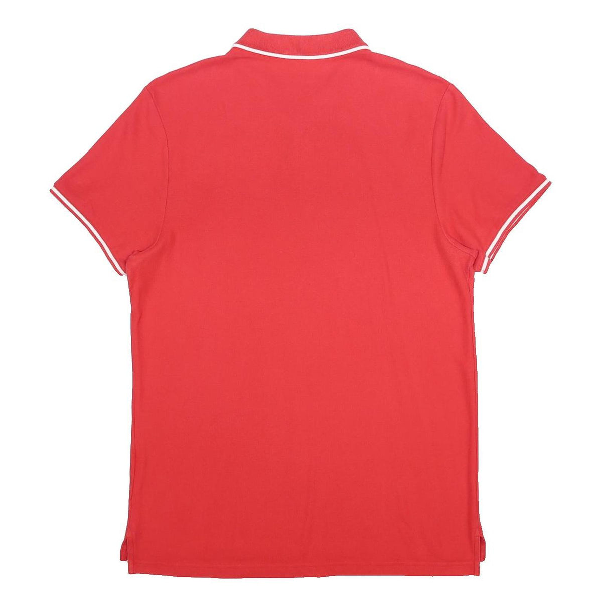 NIKE Mens Red Short Sleeve Plain Polo Shirt L Cotton Blend Sportswear