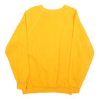Mens Yellow Officer Training School Sweatshirt Crew Neck S Cotton Blend Casual