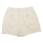 THE LIMITED Womens Shorts White Casual Plain M W28 Cotton Blend Comfortable Fit