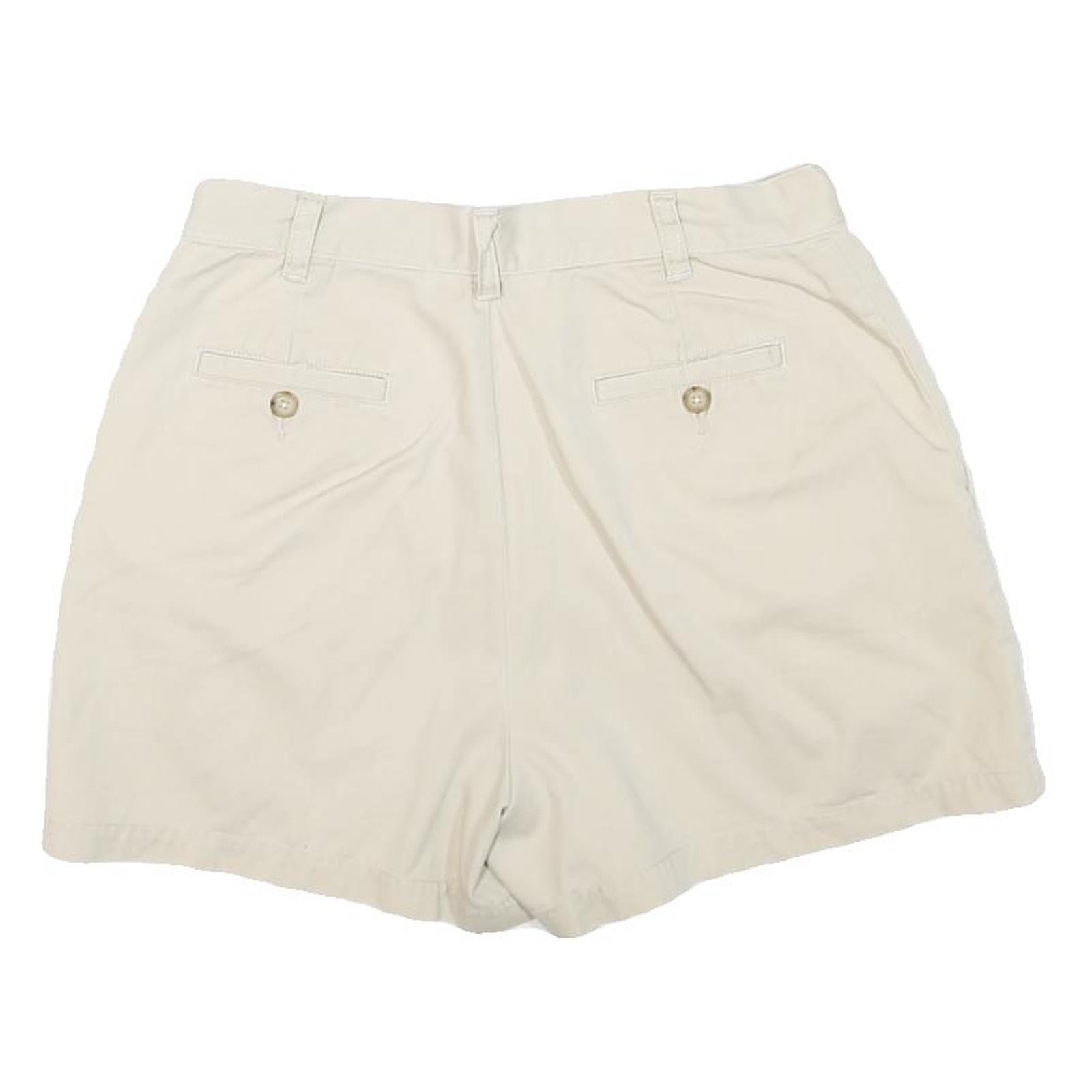 THE LIMITED Womens Shorts White Casual Plain M W28 Cotton Blend Comfortable Fit