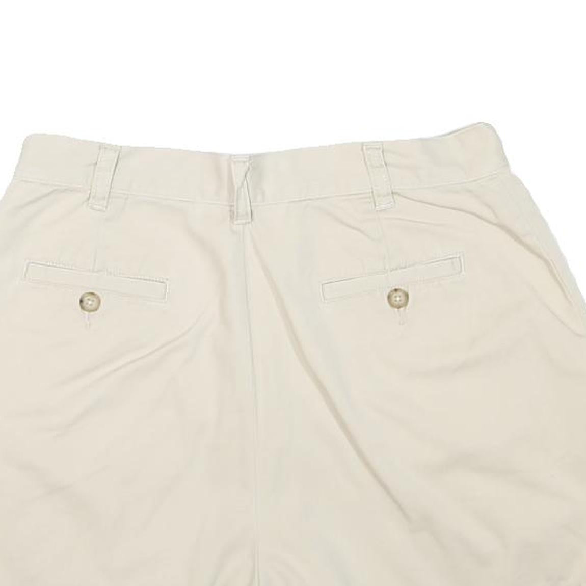 THE LIMITED Womens Shorts White Casual Plain M W28 Cotton Blend Comfortable Fit