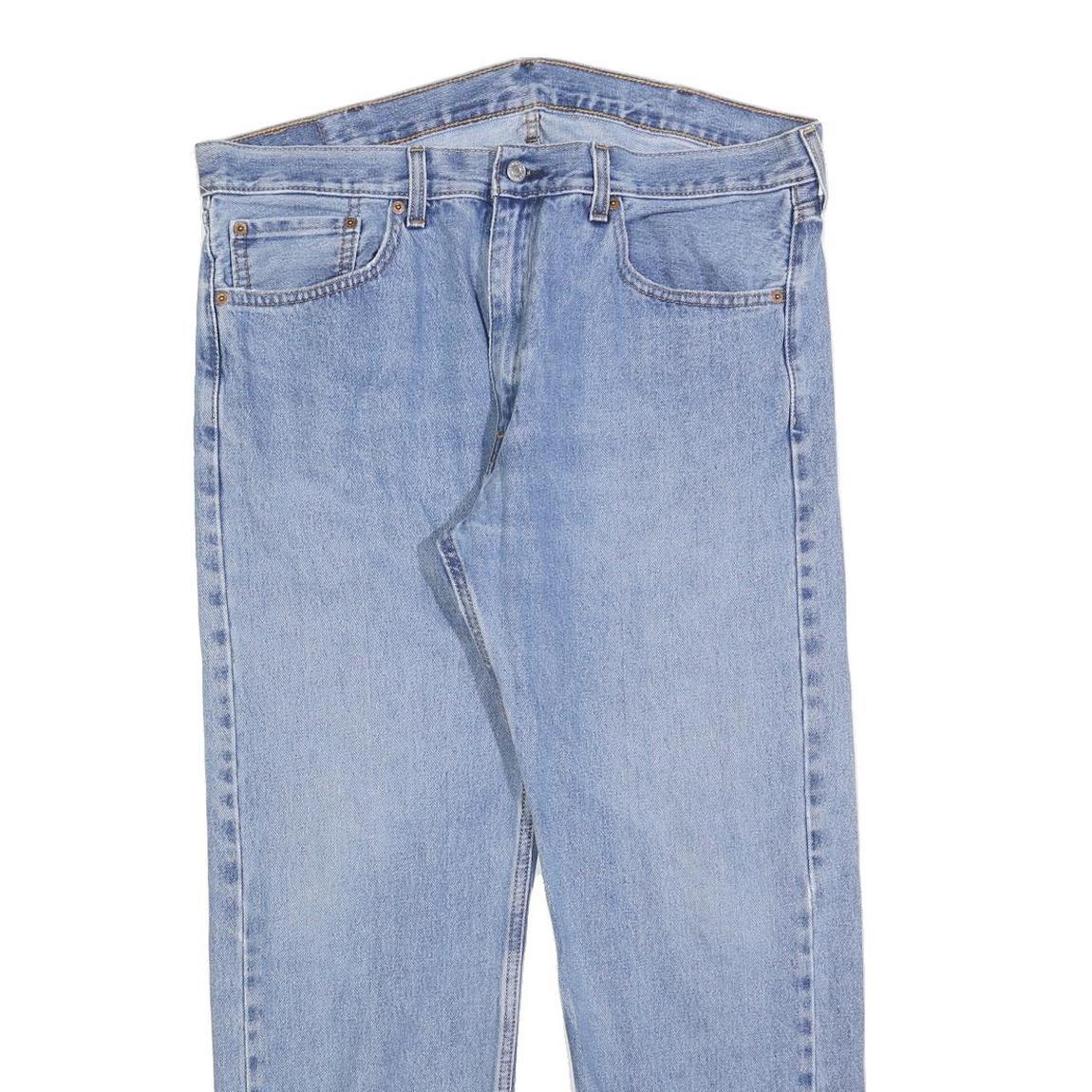 LEVI'S 505 Mens Jeans Blue Regular Straight Denim Medium W38 L30 Classic Fit