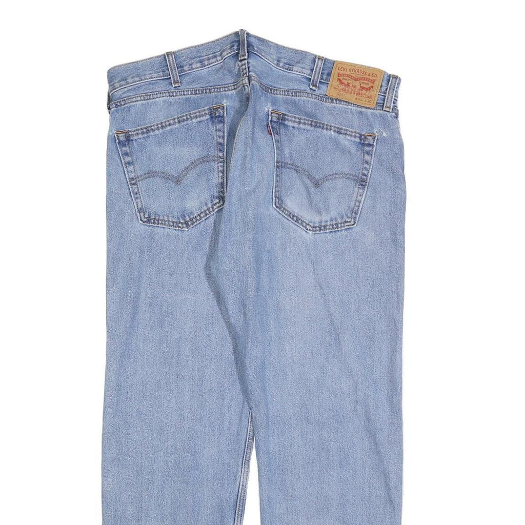 LEVI'S 505 Mens Jeans Blue Regular Straight Denim Medium W38 L30 Classic Fit