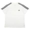 ADIDAS Mens White & Black Graphic T-Shirt XL Short Sleeve Crew Neck Sports