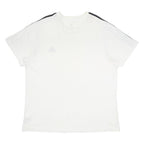 ADIDAS Mens White & Black Graphic T-Shirt XL Short Sleeve Crew Neck Sports
