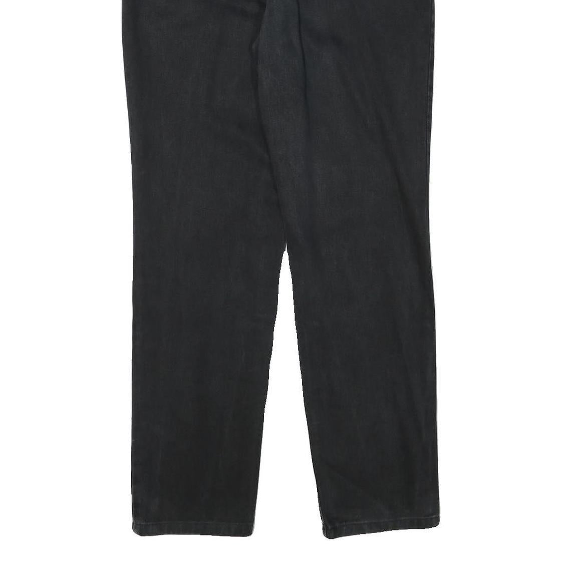 VERSACE JEANS COUTURE Womens Relaxed Black Denim Jeans W28 L29 Stylish Zip