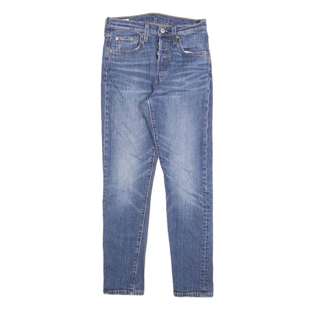 LEVI'S 501S Womens Jeans Blue Regular Straight Denim Medium Wash W25 L28 Classic