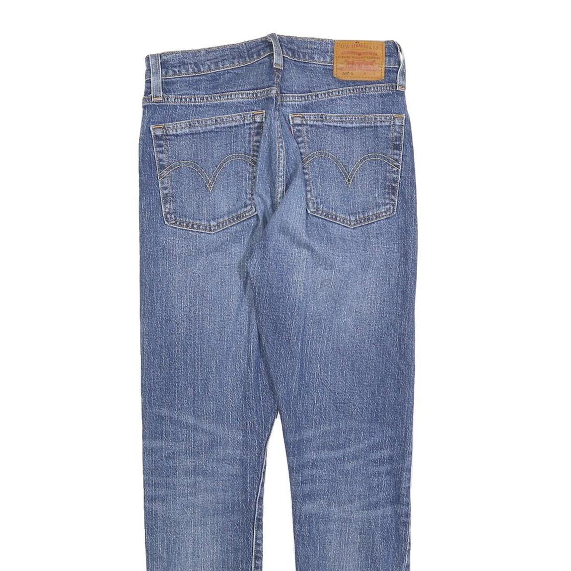 LEVI'S 501S Womens Jeans Blue Regular Straight Denim Medium Wash W25 L28 Classic