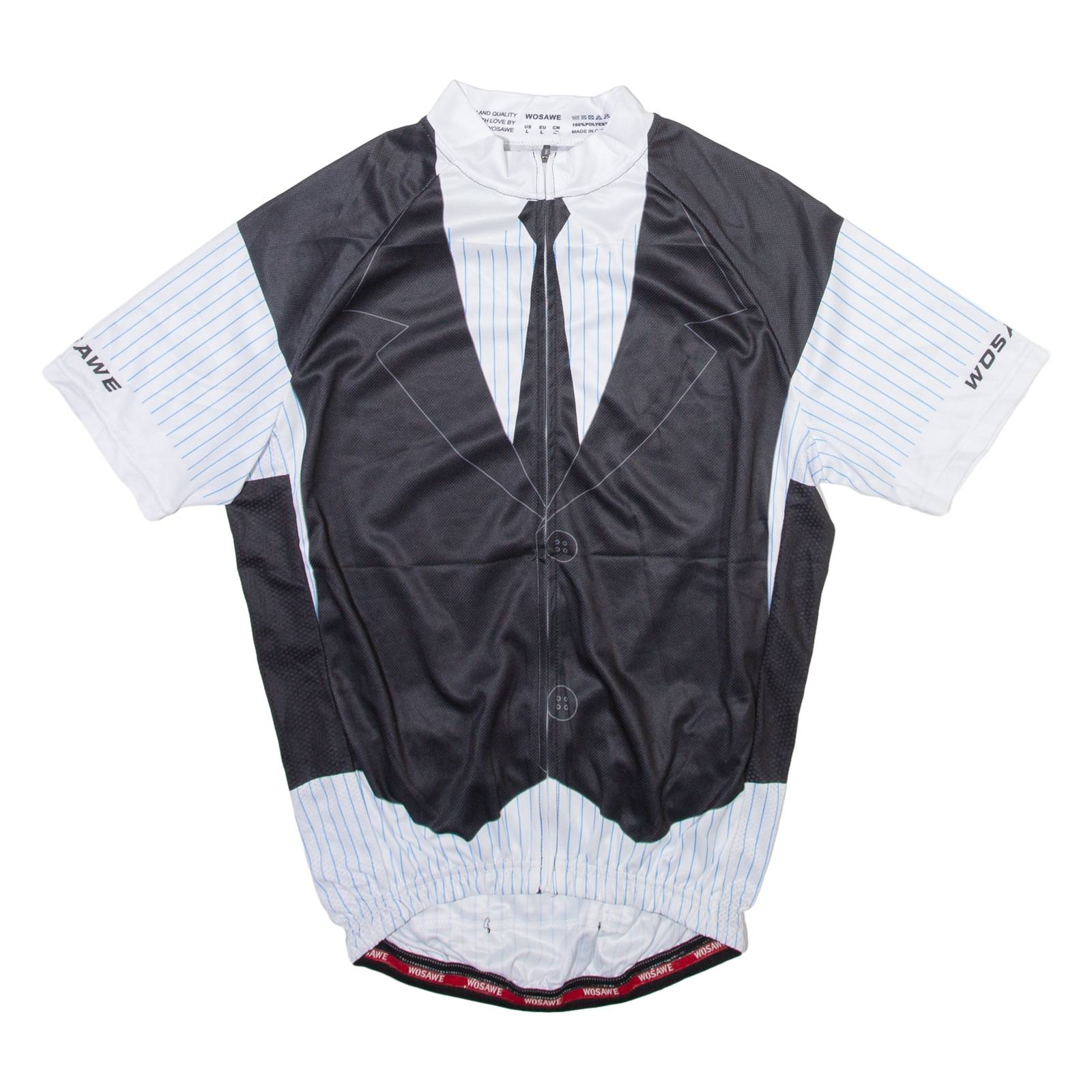 WOSAWE Full Zip Mens Jersey Black L