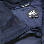 HELLY HANSEN Mens Blue & Cream Outdoor Jacket XL Nylon Hooded Zip Colourblock