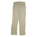 CARHARTT Mens Cotton Blend Beige Regular Fit Straight Leg Trousers W34 L32