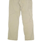 CARHARTT Mens Cotton Blend Beige Regular Fit Straight Leg Trousers W34 L32