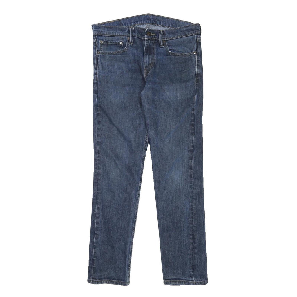 LEVI'S 511 Mens Slim Skinny Denim Medium Blue Cotton Blend W31 L30 Zip Jeans