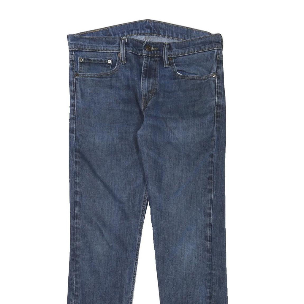 LEVI'S 511 Mens Slim Skinny Denim Medium Blue Cotton Blend W31 L30 Zip Jeans