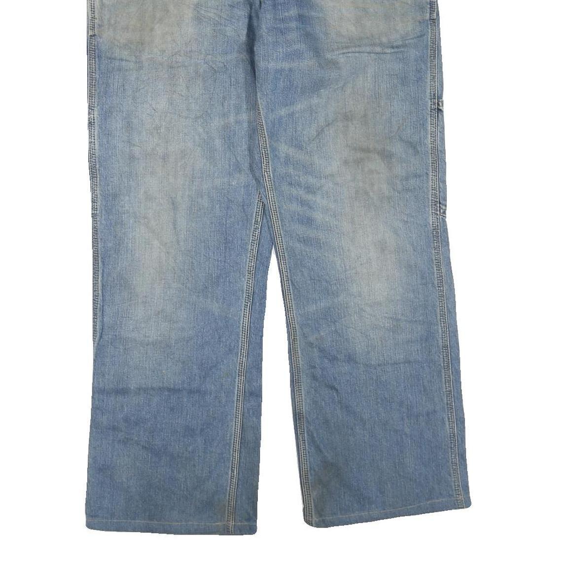 CARHARTT Mens Regular Fit Blue Denim Jeans W36 L30 Workwear Zip Closure