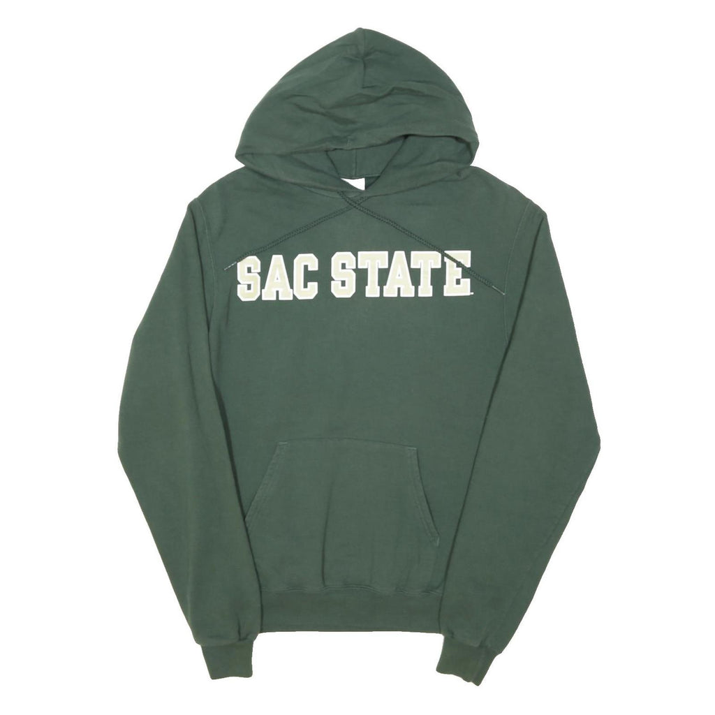 CHAMPION Mens Green Sac State Hoodie S Cotton Blend Pullover Sweatshirt