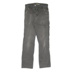 CARHARTT Mens Jeans Grey Regular Fit Straight Denim W34 L36 Workwear Utility