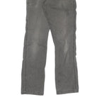 CARHARTT Mens Jeans Grey Regular Fit Straight Denim W34 L36 Workwear Utility