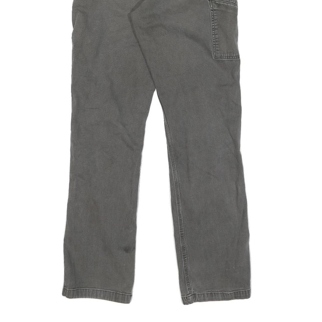 CARHARTT Mens Jeans Grey Regular Fit Straight Denim W34 L36 Workwear Utility