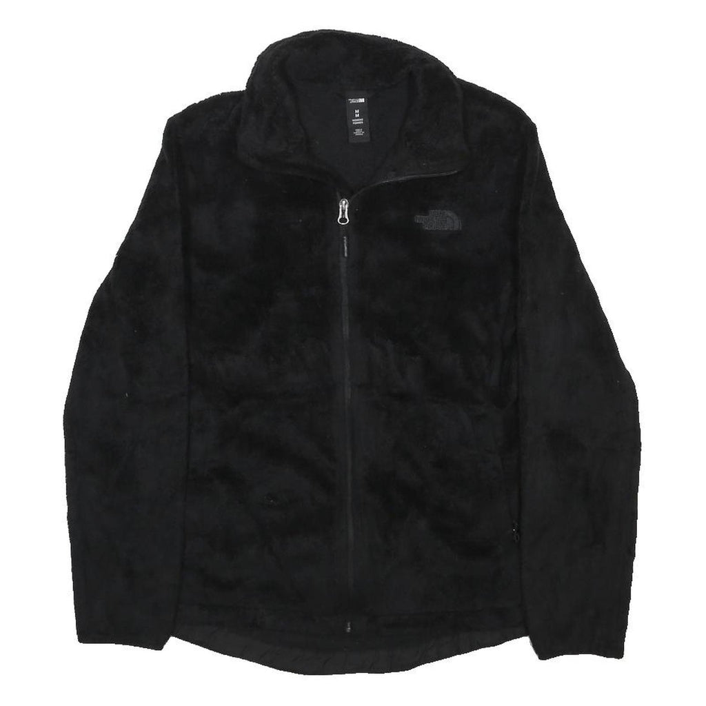 THE NORTH FACE Womens Black Fleece Jacket M Polyester Zip Outdoor Casual