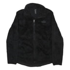 THE NORTH FACE Womens Black Fleece Jacket M Polyester Zip Outdoor Casual