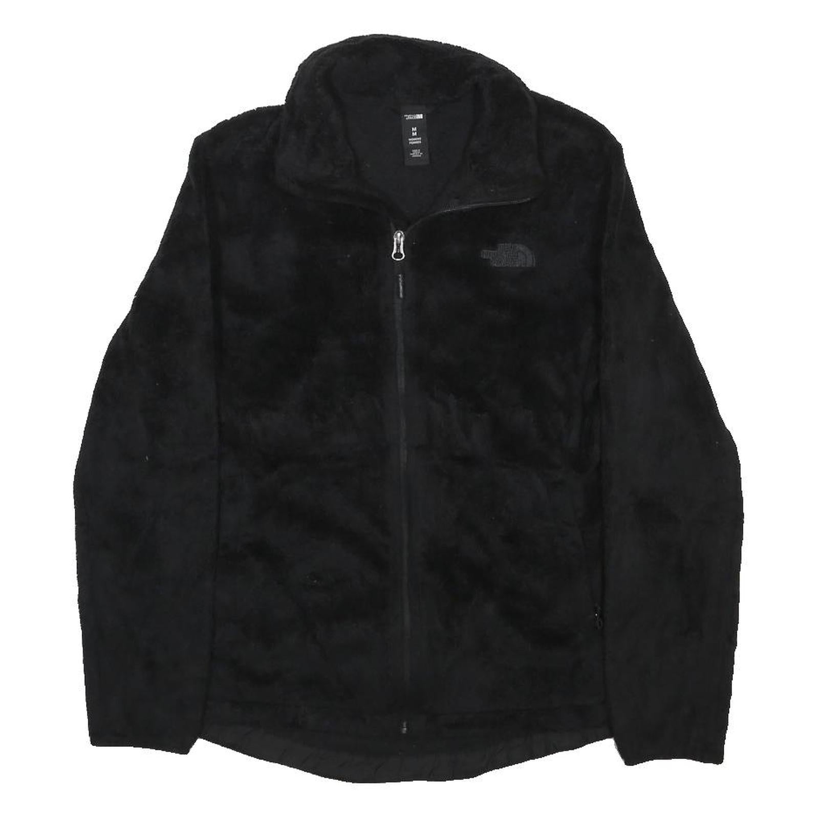 THE NORTH FACE Womens Black Fleece Jacket M Polyester Zip Outdoor Casual