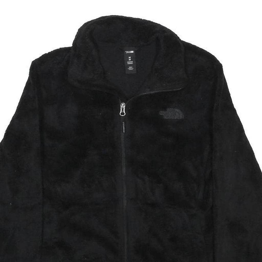 THE NORTH FACE Womens Black Fleece Jacket M Polyester Zip Outdoor Casual