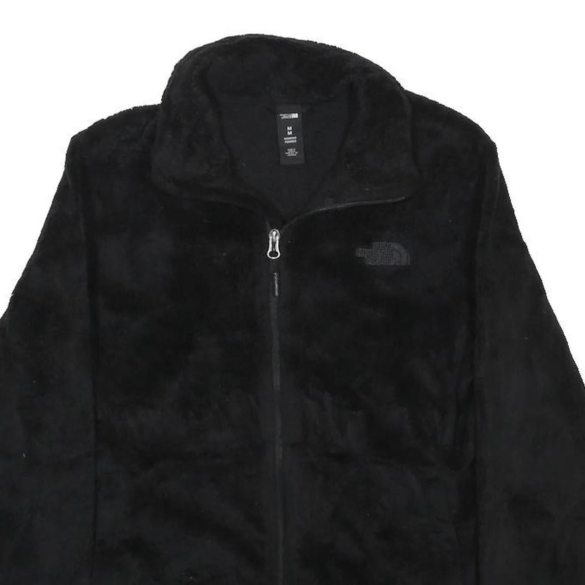 THE NORTH FACE Womens Black Fleece Jacket M Polyester Zip Outdoor Casual
