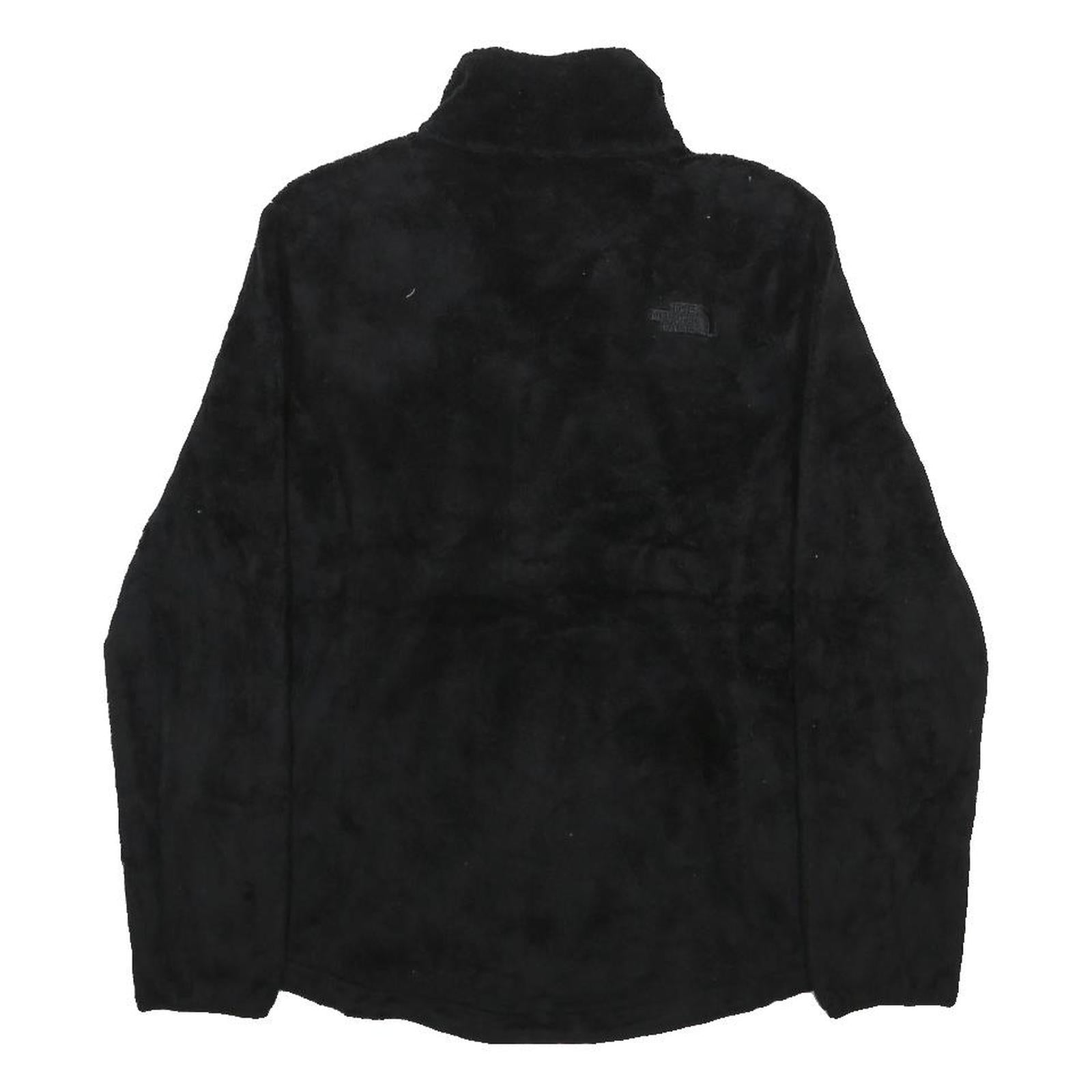 THE NORTH FACE Womens Black Fleece Jacket M Polyester Zip Outdoor Casual