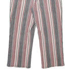 DICKIES Womens Cotton Blend Red & White Stripe Regular Straight Trousers W32 L23