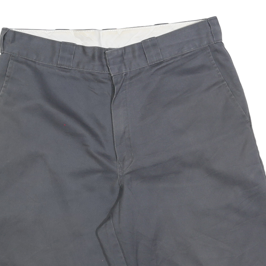 DICKIES Mens Shorts Grey Casual Regular L W36 Workwear Cotton Blend
