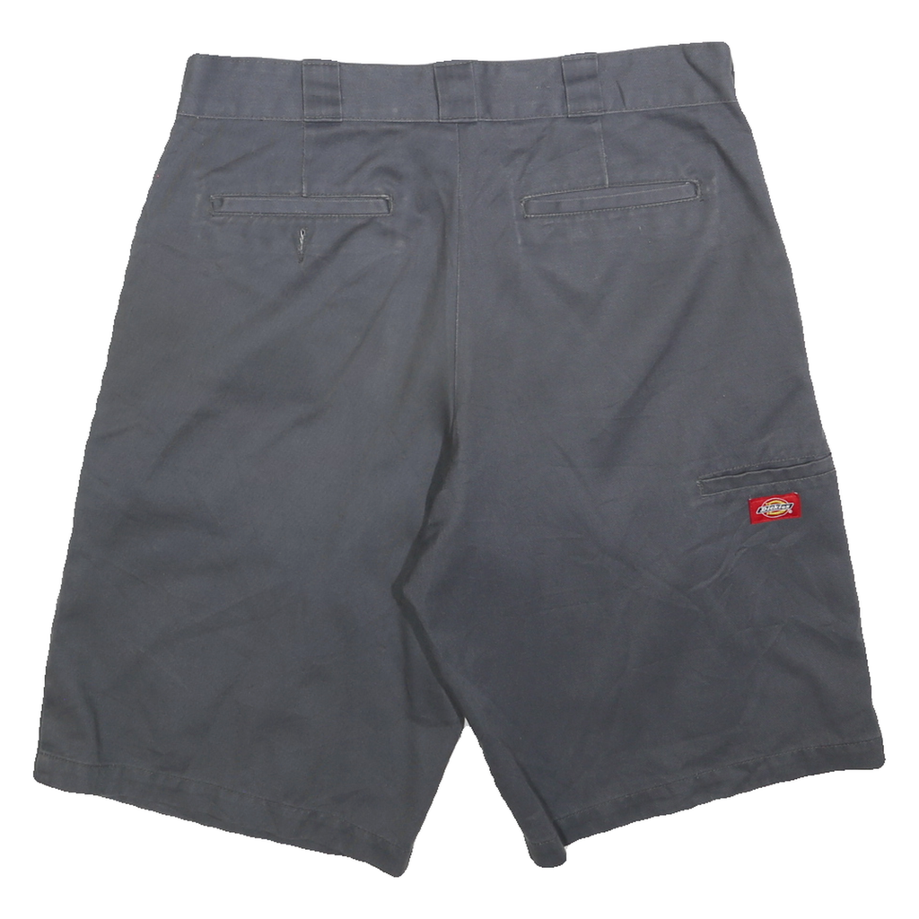 DICKIES Mens Shorts Grey Casual Regular L W36 Workwear Cotton Blend