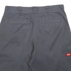 DICKIES Mens Shorts Grey Casual Regular L W36 Workwear Cotton Blend