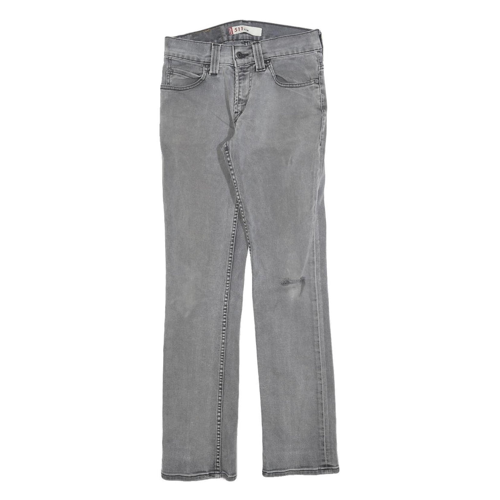 LEVI'S 511 Slim Mens Jeans Grey Slim Skinny Denim Light W28 L32 Casual