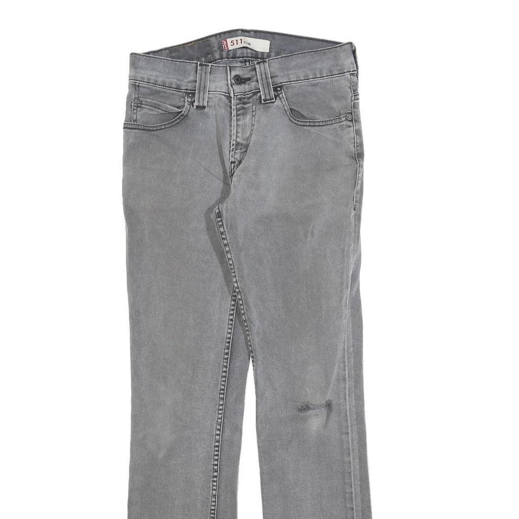 LEVI'S 511 Slim Mens Jeans Grey Slim Skinny Denim Light W28 L32 Casual