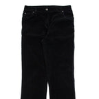WOOLRICH Womens Corduroy Trousers Black Regular Straight W30 L32