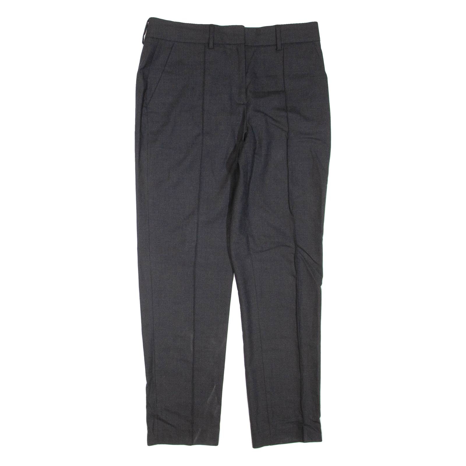 THEORY Mens Trousers Black Regular Tapered Wool W30 L28