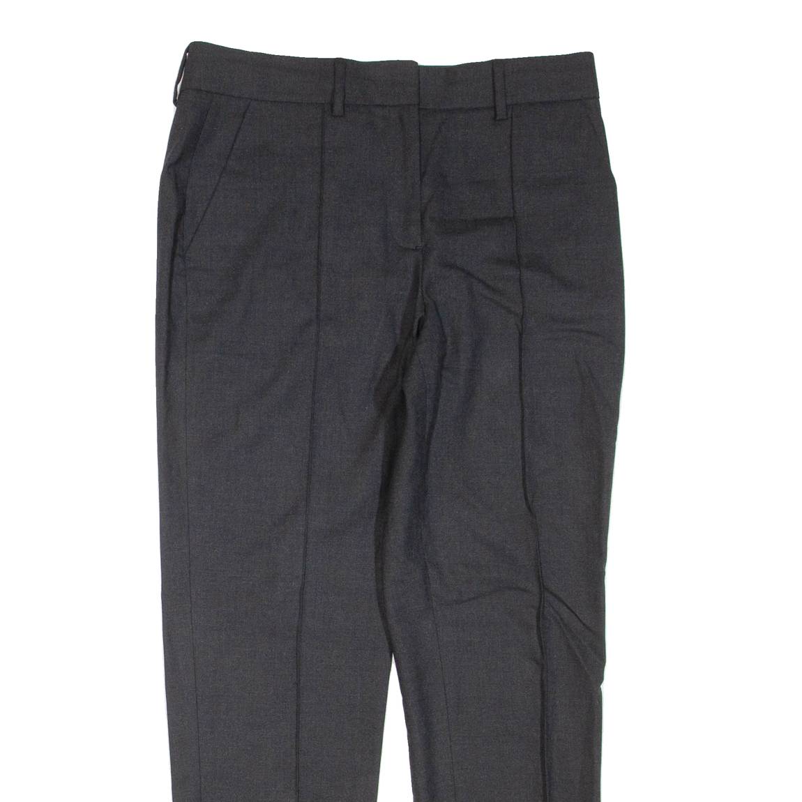 THEORY Mens Trousers Black Regular Tapered Wool W30 L28