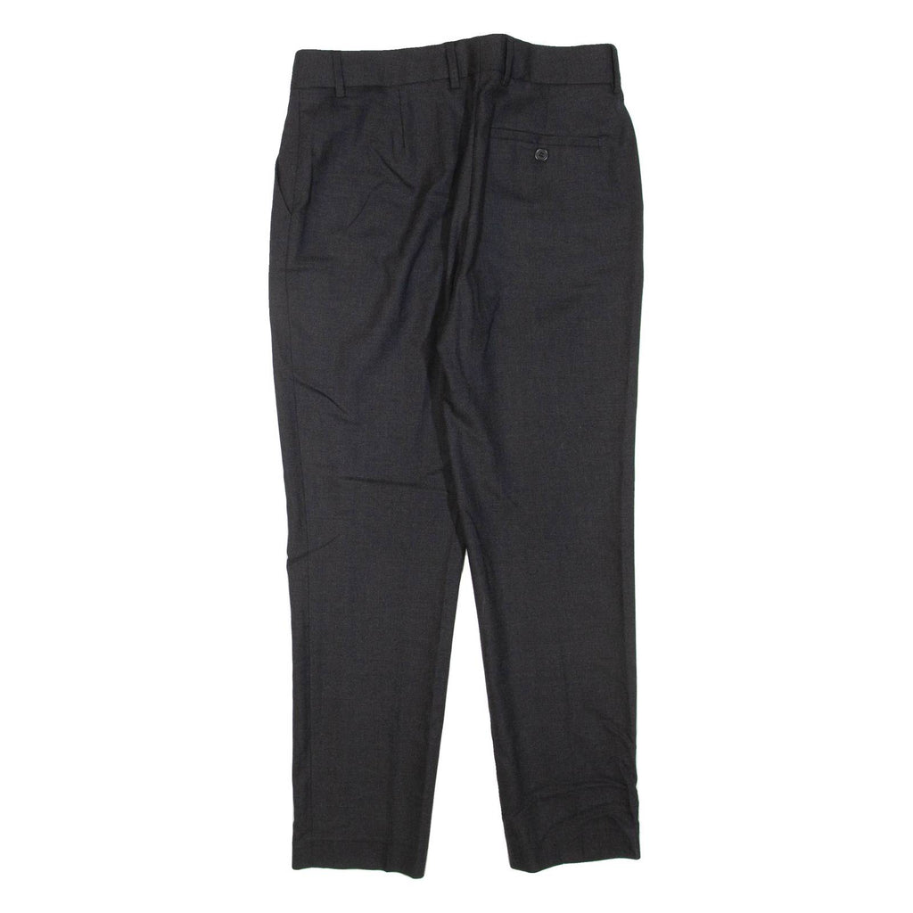 THEORY Mens Trousers Black Regular Tapered Wool W30 L28