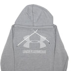 UNDER ARMOUR Mens Grey Hoodie S Cotton Blend Pullover Sportswear Casual